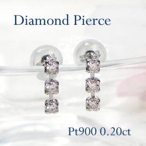 Pt900 ブラックダイヤモンド ピアス 0.30ct 送料無料 プラチナ 人気