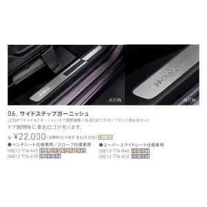 新品! N-BOX カスタム用 サイドステップガーニッシュ NH900L LED
