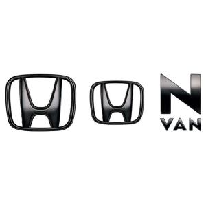 N-VAN e　JJ3　純正 ブラックエンブレム　ブラッククローム N-VAN e：JJ3：純正 ブラックエンブレム Hマーク（2個）＋車名