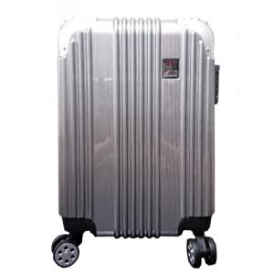 キャリーケース / キャリーバッグ 機内持ち込み 軽量ファスナーフレーム Sサイズ Wキャスター | LIBERALIST PREMIUM スーツケース｜ シルバーウッドグレイン｜j-baggage