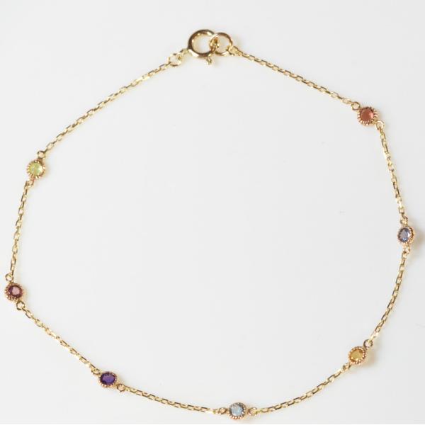 ブレスレット k18イエローゴールド アミュレット ブレスレット YG 厄除け お守り 開運