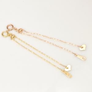 ネックレス プラチナ850 スライド式 アジャスター 10cm 延長チェーン