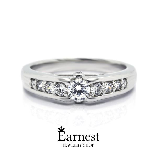 PT900　0.45ct　11石ダイヤリング