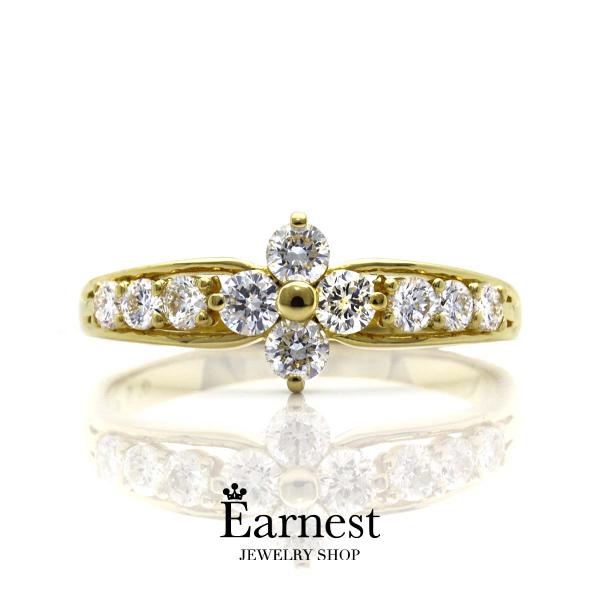 リング　指輪　ダイヤモンド　0.52ct　K18　イエローゴールド　ピンクゴールド　プラチナ900　...