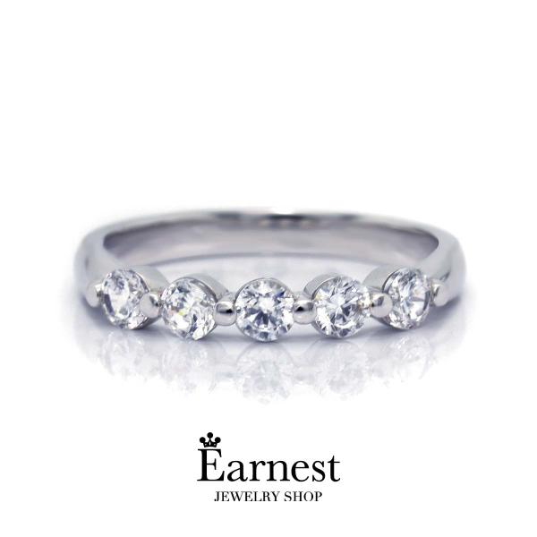 エタニティリング　5石ダイヤモンド　指輪　リング　プラチナ900　0.50ｃｔ