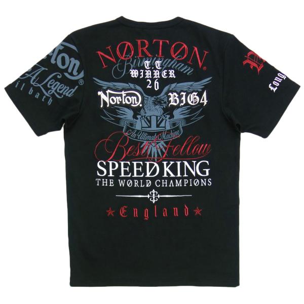 ノートン Norton 半袖 Tシャツ Vネック 服 メンズ 黒 242N1004