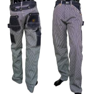 VANSON（バンソン） ぺインターパンツ ウォバッシュストライプ ワーク