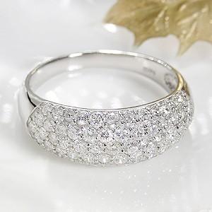 プラチナ✨メレダイヤ0.53ct✨Ｖ字リング✨キラキラ❣️ pt900 「0.53ct」 フラワーモチーフ ダイヤモンド リング ジュエリー