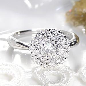 K18YG/PG 「1.80ct」 ダイヤモンド パヴェリング ジュエリー 指輪 18金