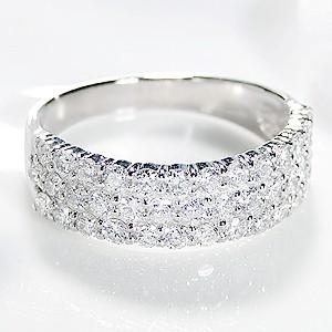 pt900 プラチナ ダイヤモンド ダイヤ 指輪 リング パヴェ 平打ち SIクラス 1カラット 1.00ct 豪華 FYR0080｜j-for-you