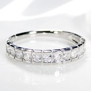 pt950 プラチナ ダイヤモンド ダイヤ 指輪 リング ハーフエタニティ