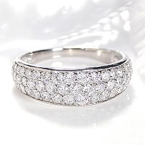 pt900 プラチナ ダイヤモンド ダイヤ 指輪 リング パヴェ 豪華 1