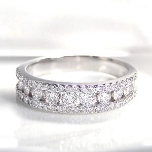 pt900 プラチナ ダイヤモンド ダイヤ 指輪 リング エタニティ ハーフ  