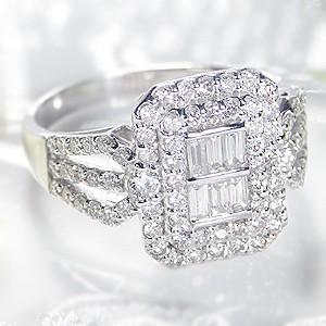 pt900 プラチナ ダイヤモンド ダイヤ 指輪 リング 1ct 1カラット 1.0ct