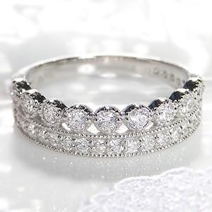 pt900 プラチナ ダイヤモンド ダイヤ 指輪 リング ミル打ち エタニティ