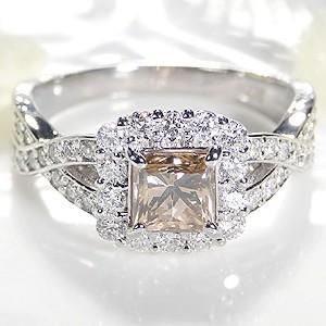 pt900 プラチナ ダイヤモンド ダイヤ 指輪 リング カラーストーン  