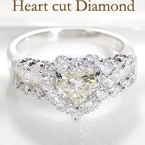 pt900 プラチナ ダイヤモンド ダイヤ 指輪 リング ハート 2.05ctUP
