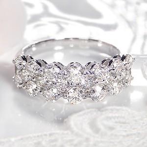 pt900 ピンクサファイヤ ダイヤモンド ハート リング ジュエリー 指輪