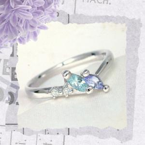 タンザナイト シルバー リング 925 SV925 レディース メンズ 指輪