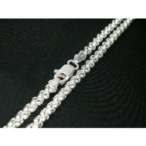 シルバー925 シルバー チェーン レディース メンズ ネックレス ロール 3.6mm 長さ60cm ネックレス チェーン シンプル 男性 女性 ペア にも 大きいサイズ 可愛い