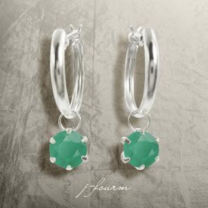 ピアス エメラルド プラチナ pt900 プラチナ900 メンズ 男性用 ミント