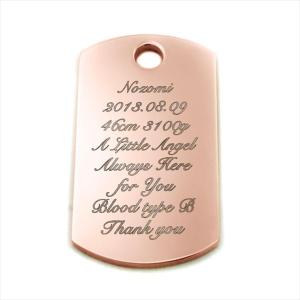 シルバー925 IDタグ ドッグタグ レディース メンズ プレート 小 表面