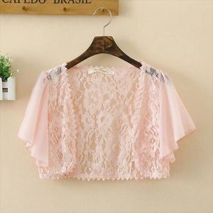 ボレロ 訳あり レース カーディガン 大きいサ...の詳細画像2