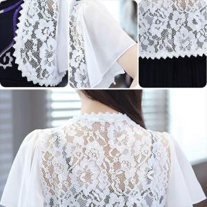 ボレロ 訳あり レース カーディガン 大きいサ...の詳細画像3