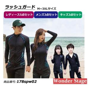 【最終処分】ラッシュガード 水着 キッズ3点セッ...の商品画像
