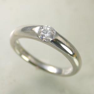 婚約指輪 安い プラチナ ダイヤモンド リング 0.5カラット 鑑定書付 0.50ctup Eカラー VVSクラス 3EXカット H&C CGL｜j-jewelry