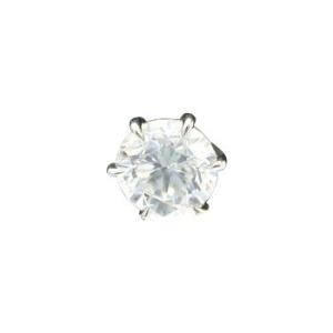 ダイヤモンドピアス　片耳　0.2カラット ダイヤモンド ピアス 一粒 片耳 0.2カラット プラチナ 鑑定書付