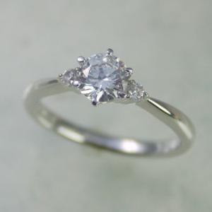 婚約指輪 シンプル ダイヤモンド プラチナ 0.2カラット 鑑定書付 0.21ct D VVS2 3EXカット GIA 通販｜j-jewelry