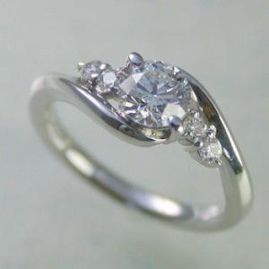 婚約指輪 プラチナ ダイヤモンド リング 0.1カラット 鑑定書付 0.192ct
