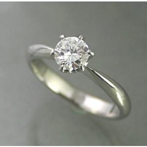 婚約指輪 安い ダイヤモンド 0.4カラット プラチナ 鑑定書付 0.49ct Dカラー FLクラス 3EXカット GIA｜j-jewelry