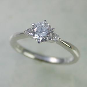 婚約指輪 安い ダイヤモンド プラチナ 0.6カラット 鑑定書付 0.60ct Dカラー VS1クラス 3EXカット GIA｜j-jewelry