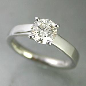 婚約指輪 エンゲージリング ダイヤモンド 0.5カラット プラチナ 鑑定