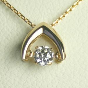 ダンシングストーン ネックレス ダイヤモンド プラチナ 0.3カラット 鑑定書付  0.36ct Dカラー VS1クラス 3EXカット GIA｜j-jewelry