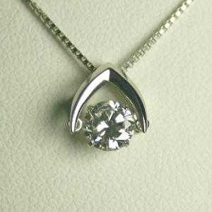 ダンシングストーン ネックレス ダイヤモンド プラチナ 0.8カラット 鑑定書付  0.82ct Dカラー SI1クラス 3EXカット GIA｜j-jewelry