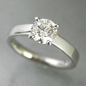婚約指輪 安い エンゲージリング ダイヤモンド プラチナ 0.8カラット 鑑定書付 0.80ct Dカラー SI2クラス 3EXカット GIA｜j-jewelry