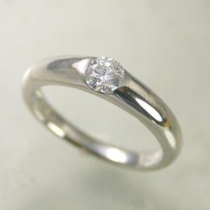 婚約指輪 安い プラチナ ダイヤモンド 0.5カラット 鑑定書付 0.56ct Dカラー SI1クラス 3EXカット GIA｜j-jewelry