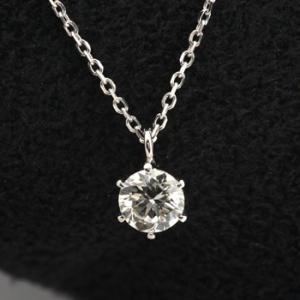 ダイヤモンド ネックレス 一粒 プラチナ 0.3カラット 鑑定書付  0.38ct Dカラー FLクラス 3EXカット GIA｜j-jewelry