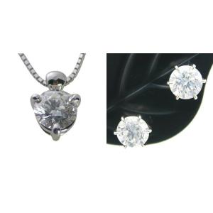 ダイヤモンド ネックレス ピアス 0.41ct Dカラー IFクラス 3EXカット  