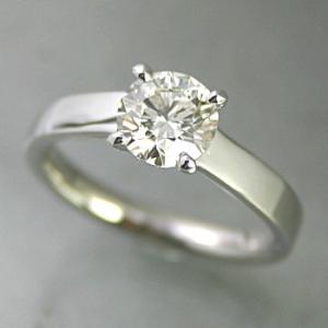 婚約指輪 安い ダイヤモンド リング 1.0カラット プラチナ 鑑定書付 1.030ct Dカラー SI2クラス 3EXカット CGL｜j-jewelry