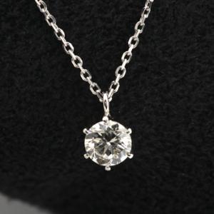 ダイヤモンド ネックレス プラチナ 一粒 0.3カラット 鑑定書付 0.38ct Dカラー FLクラス 3EXカット GIA 22108-n6p KDP*P｜j-jewelry