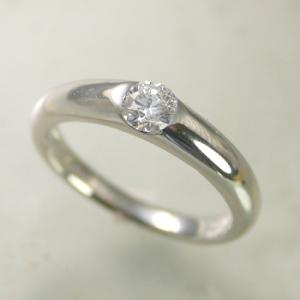 婚約指輪 エンゲージリング ダイヤモンド 0.2カラット プラチナ 鑑定書付 0.28ct Dカラー VS2クラス 3EXカット GIA 22304-4268 HKER*0.2｜j-jewelry