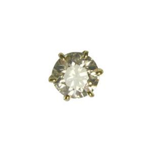 ダイヤモンド ピアス 一粒 安い 5カラット 鑑定書付 5.02ct Gカラー SI1クラス 3EXカット GIA