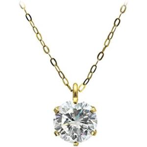 華きらり] Pt 0.3ct 天然 ダイヤモンド ネックレス 平アズキ 40cm 一粒