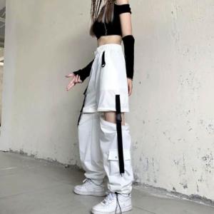 カーゴパンツ レディース ロング丈 2WAY ...の詳細画像3