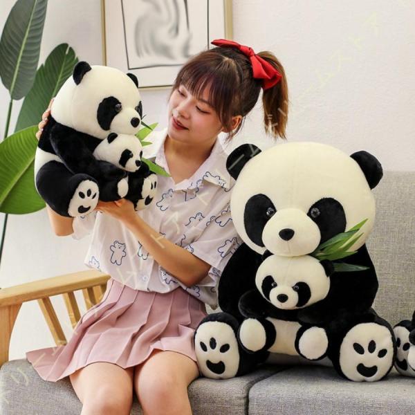 パンダ ぬいぐるみ 大きい 母親と息子パンダ panda 抱き枕 ぬいぐるみ 大きい クマ 熊 ふわ...
