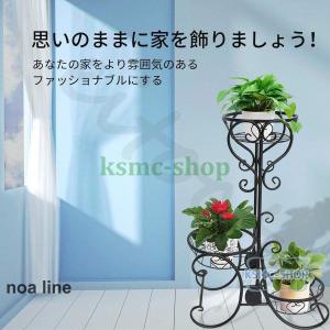 ガーデニング フラワースタンド アイアン 棚 鉢...の商品画像